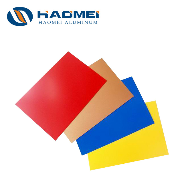 Colored aluminum sheet metal